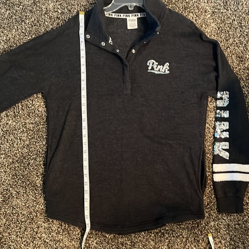 Pink Brand fleece pullover with snaps! - Picture 7 of 7